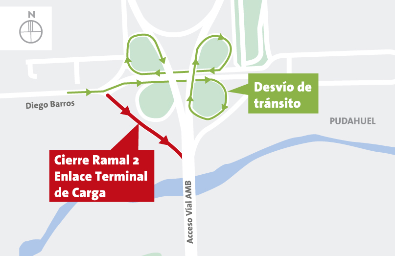 Cierre Ramal 2 del Enlace Terminal de Carga